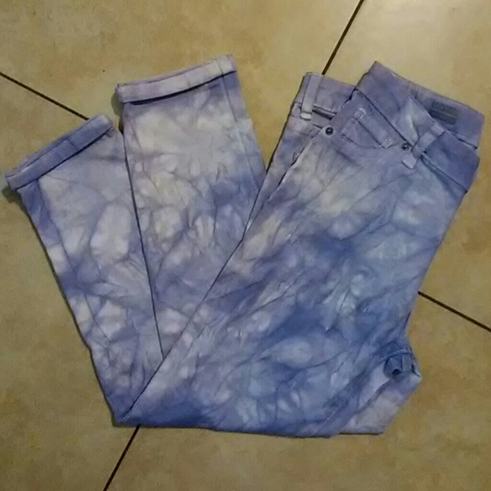 NWOT Cherokee Girls Tie-dye Stretch Skinny Capris
